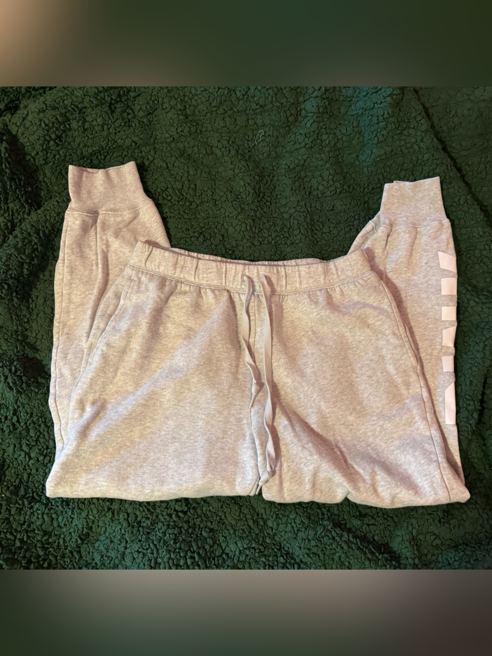 PINK Victoria's Secret Light Gray Drawstring Joggers